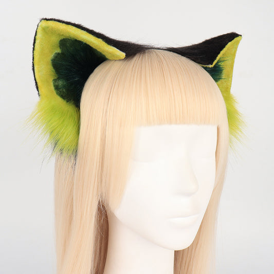 Collaboration Agent Xiaohei Cos Cat Ear Headband Plush Convention Animal Ears Headband Accessory